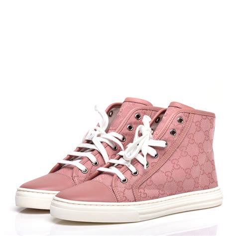 gucci pink high top sneakers|pink Gucci heels.